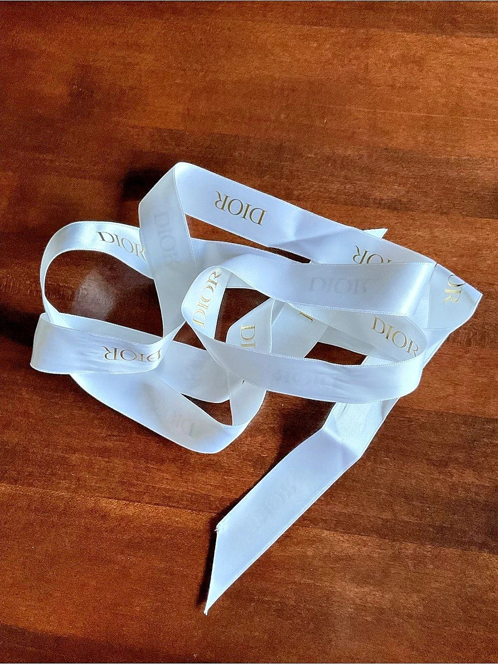 Dior Branded Gift Ribbon White